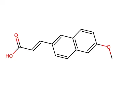 3-(6-Methoxynaphthalen-2-yl)acrylic acid structure