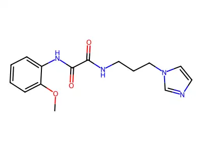 N1-(3-(1H-imidazol-1-yl)propyl)-N2-(2-methoxyphenyl)oxalamide structure