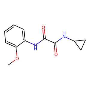 N1-cyclopropyl-N2-(2-methoxyphenyl)oxalamide structure