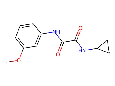 N-cyclopropyl-N'-(3-methoxyphenyl)ethanediamide structure