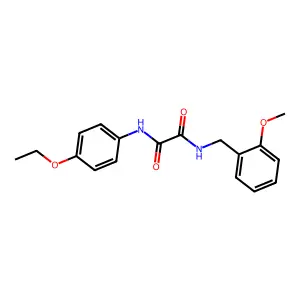 N'-(4-ethoxyphenyl)-N-[(2-methoxyphenyl)methyl]oxamide structure
