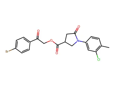 C20H17BrClNO4 structure