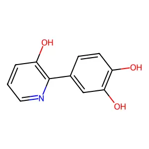 1,2-Benzenediol, 4-(3-hydroxy-2-pyridinyl)-(9CI) structure