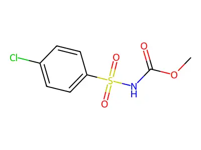 Methyl (4-chlorophenyl)sulfonylcarbamate structure