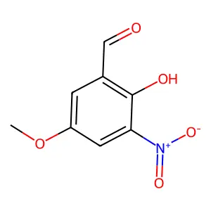 2-羟基-5-甲氧基-3-硝基苯甲醛 structure