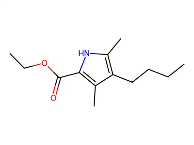 ethyl 4-butyl-3,5-dimethyl-1H-pyrrole-2-carboxylate structure