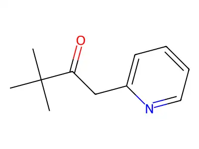 3,3-Dimethyl-1-pyridin-2-ylbutan-2-one structure