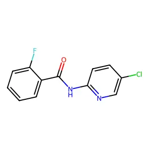N-(5-氯-2-吡啶基)-2-氟苯甲酰胺 structure