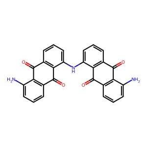 9,10-Anthracenedione, 1,1'-iminobis(5-amino- structure