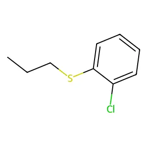 Benzene, 1-chloro-2-(propylthio)- structure
