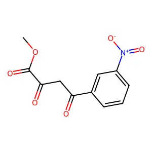 Methyl 4-hydroxy-4-(3-nitrophenyl)-2-oxobut-3-enoate structure