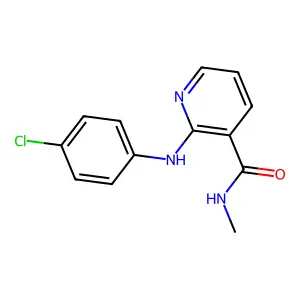 2-(4-Chloroanilino)-N-Methylnicotinamide structure