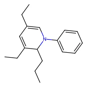 3,5-Diethyl-1-phenyl-2-propyl-1,2-dihydropyridine structure