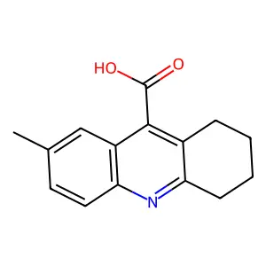 7-Methyl-1,2,3,4-tetrahydroacridine-9-carboxylic acid structure