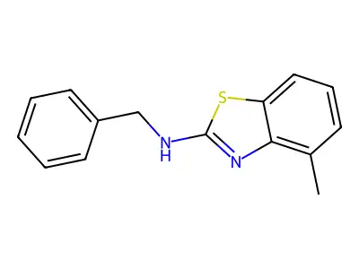 N-benzyl-4-methyl-1,3-benzothiazol-2-amine structure