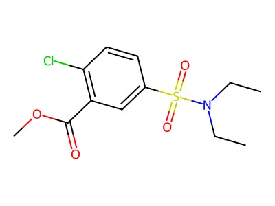 Methyl 2-chloro-5-(diethylsulfamoyl)benzoate structure
