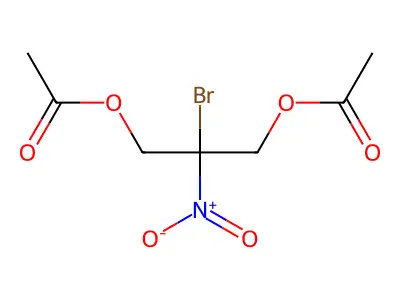 (3-Acetyloxy-2-bromo-2-nitropropyl) acetate structure