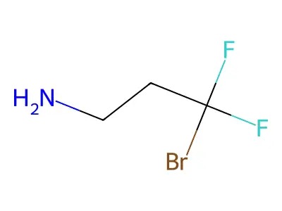3-Bromo-3,3-difluoropropan-1-amine structure