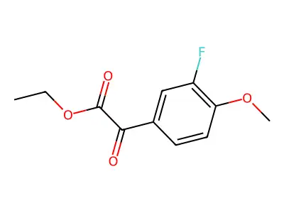 Ethyl 3-fluoro-4-methoxybenzoylformate structure