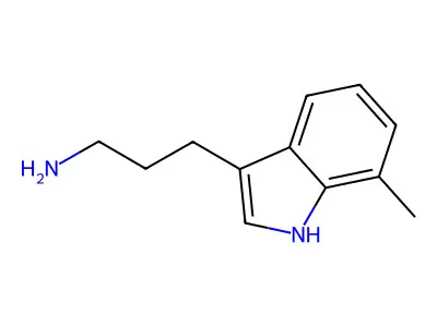 3-(7-methyl-1H-indol-3-yl)propan-1-amine structure
