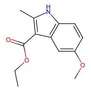 Ethyl 5-methoxy-2-methyl-1H-indole-3-carboxylate structure