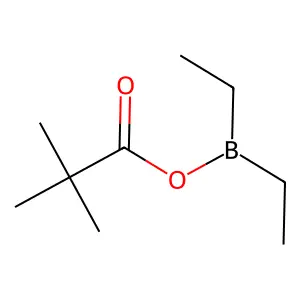 Trimethylacetic acid, anhydride with diethylborinic acid structure