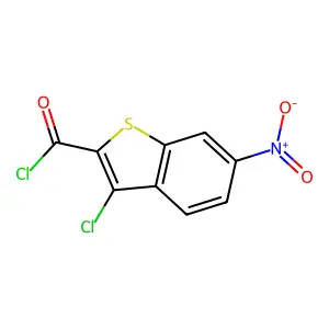 3-Chloro-6-nitro-1-benzothiophene-2-carbonyl chloride structure