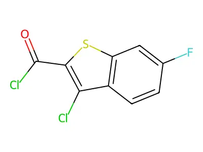 3-Chloro-6-fluorobenzo[b]thiophene-2-carbonyl chloride structure