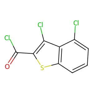 3,4-Dichlorobenzo(b)thiophene-2-carbonyl chloride structure