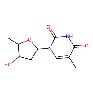 5'-Deoxythymidine structure