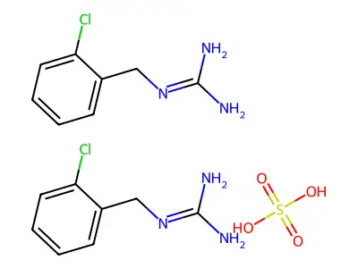 (2-氯苄基)胍半硫酸盐 structure