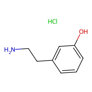 3-(2-Aminoethyl)phenol hydrochloride structure