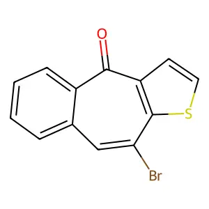 10-Bromo-4H-benzo(4,5)cyclohepta(1,2-b)thiophen-4-one structure