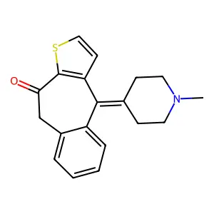 酮替芬 structure