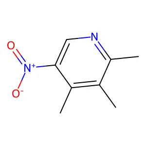 2,3,4-Trimethyl-5-nitropyridine structure