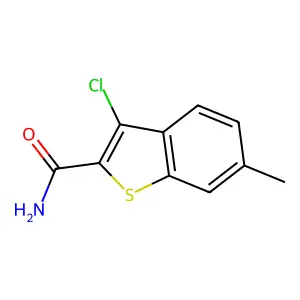 3-Chloro-6-methyl-1-benzothiophene-2-carboxamide structure