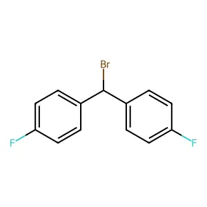 1,1'-(Bromomethylene)bis(4-fluorobenzene) structure