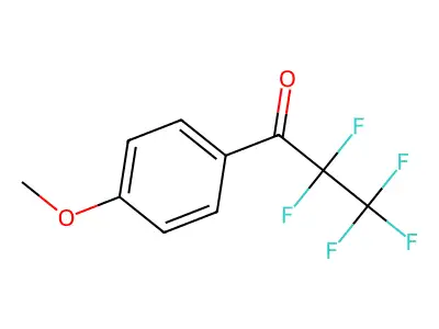 1-Propanone, 2,2,3,3,3-pentafluoro-1-(4-methoxyphenyl)- structure