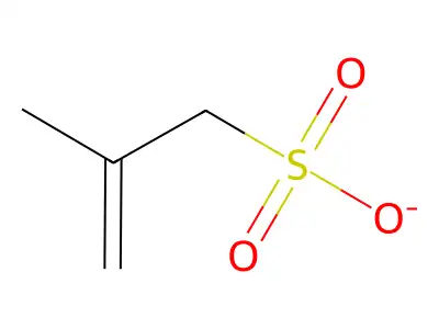 2-Propene-1-sulfonic acid, 2-methyl-, ion(1-) structure