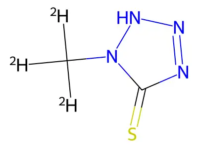 5-Mercapto-1-methyltetrazole structure