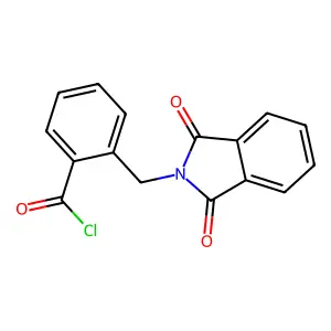 2-[(1,3-dioxo-1,3-dihydro-2H-isoindol-2-yl)methyl]benzoyl chloride structure