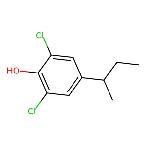 Phenol, 2,6-dichloro-4-(1-methylpropyl)- structure