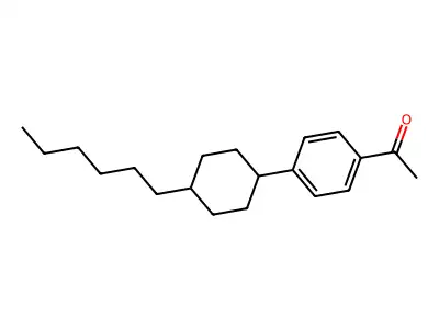 1-Acetyl-4-(4-hexylcyclohexyl)benzene structure