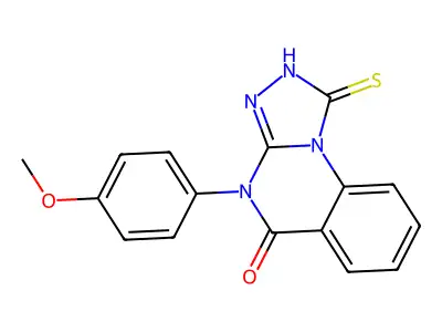 4-(4-methoxyphenyl)-1-sulfanyl-4H,5H-[1,2,4]triazolo[4,3-a]quinazolin-5-one structure