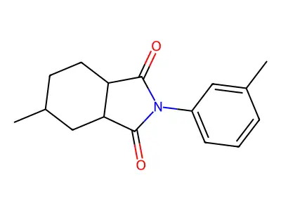 5-methyl-2-(3-methylphenyl)hexahydro-1H-isoindole-1,3(2H)-dione structure