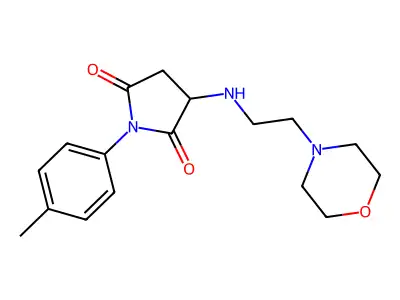 1-(4-Methylphenyl)-3-(2-morpholin-4-ylethylamino)pyrrolidine-2,5-dione structure