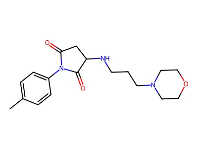 1-(4-Methylphenyl)-3-(3-morpholin-4-ylpropylamino)pyrrolidine-2,5-dione structure