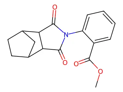 methyl 2-(1,3-dioxooctahydro-2H-4,7-methanoisoindol-2-yl)benzoate structure