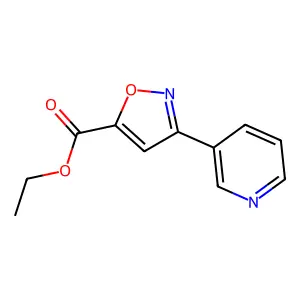 Ethyl 3-(pyridin-3-yl)-1,2-oxazole-5-carboxylate structure
