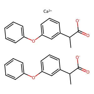 Calcium 2-(3-phenoxyphenyl)propionate structure